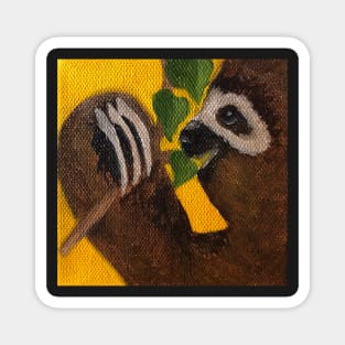 Inquisitive Sloth Magnet