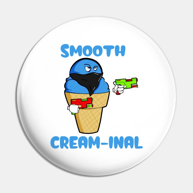 Smooth Cream-Inal Pin by Art by Nabes