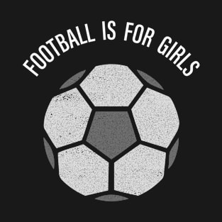 Womens football design for girl football fan T-Shirt