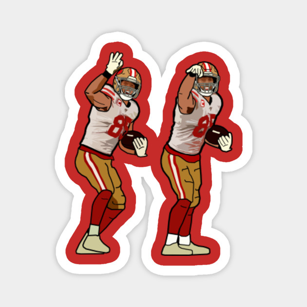 George Kittle Touchdown Celebration San Francisco 49ers Nfl Magnet Teepublic