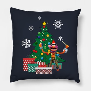 Animal Around The Christmas Tree Muppets Pillow
