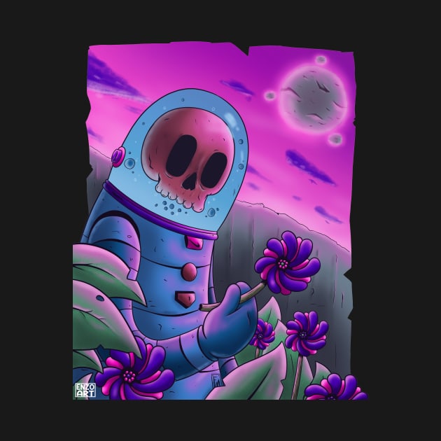 space skull by enzoart11