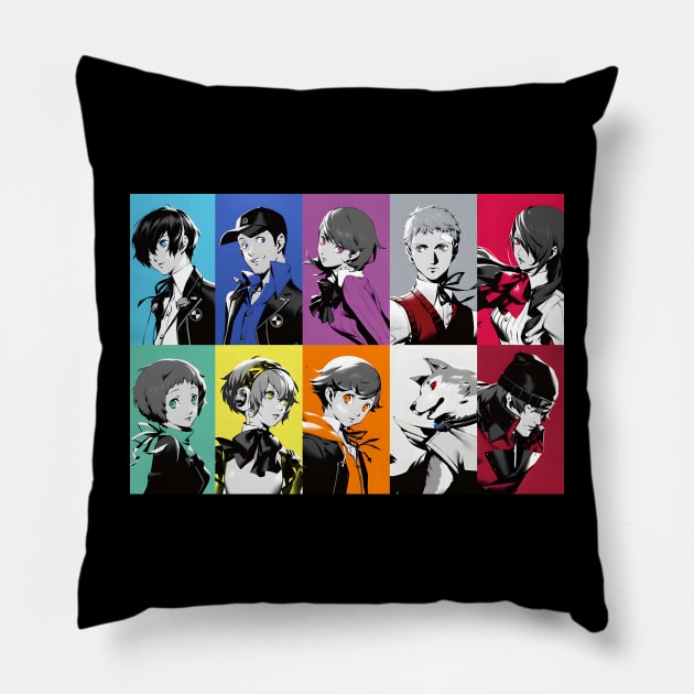 P3R Characters Pillow by LOVE ME PODCAST