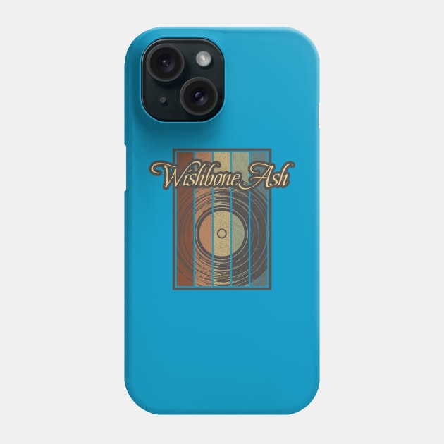 Wishbone Ash Vynil Silhouette Phone Case by North Tight Rope