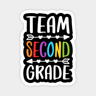 Team Second Grade T-Shirt 2nd Grade Teacher Student Gift Magnet