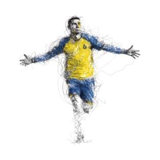 Cristiano Ronaldo Scribble Art T-Shirt