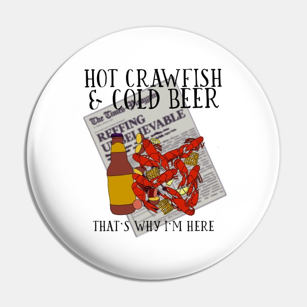 Hot Crawfish & Cold Beer Pin by AlliCatz