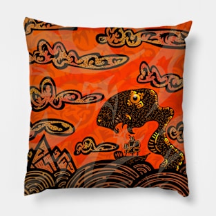 Attack of Sea Monster (2022 Version) Pillow