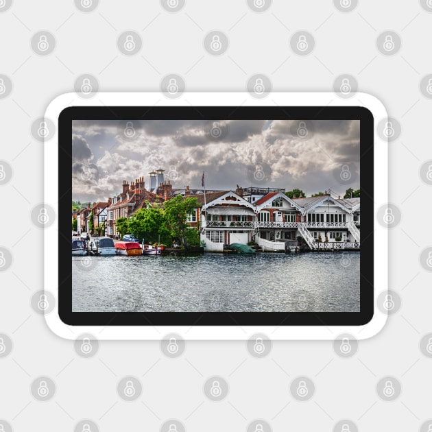 Boathouses At Henley on Thames Magnet by IanWL