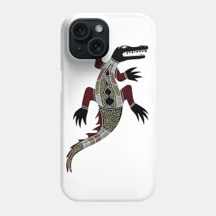 Aboriginal Art - Croc Single Phone Case