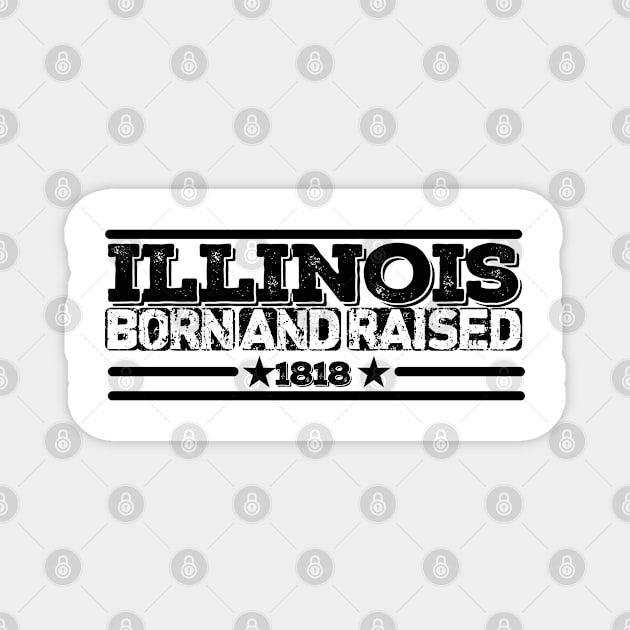 illinois Magnet by HB Shirts