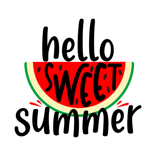 Hello Sweet Summer by Coral Graphics