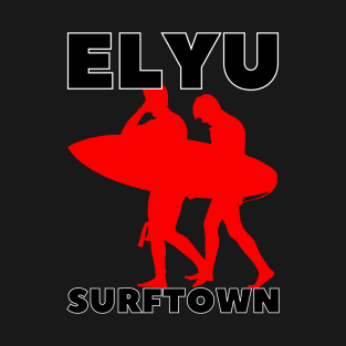 ELYU SURFTOWN - FRIENDS GOING FOR A SURF IN RED T-Shirt