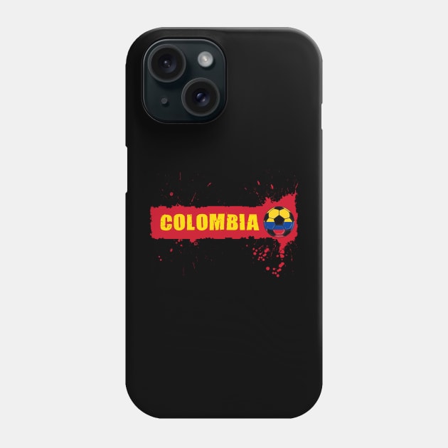 Colombia Soccer Colombia Futbol Football Colombian soccer Flag Jersey Phone Case by JayD World