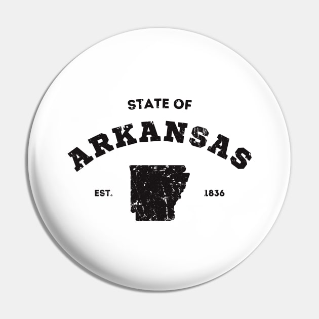 State Of Arkansas USA College Vintage Pin by Foxxy Merch