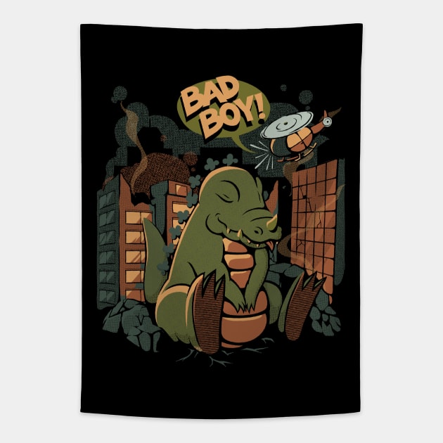 Bad Boy Big Monster by Tobe Fonseca Tapestry by Tobe_Fonseca