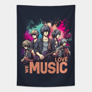 We Love Music Anime Manga School Band Husbando Otaku Otome Tapestry