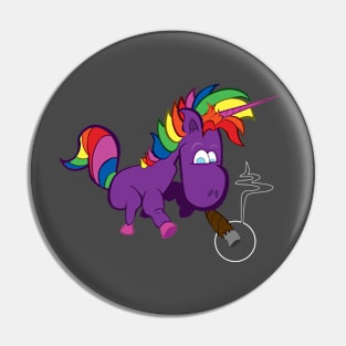 Lil' Smokey the Rainbow Unicorn Pin