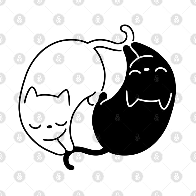 Yin Yang Cat Sisters by GlanceCat