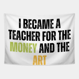 Funny Art teacher Tapestry