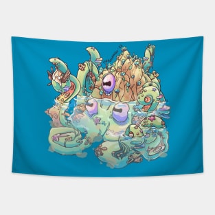 Pastel Kraken Tapestry