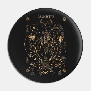 Palmistry - Gold Pin