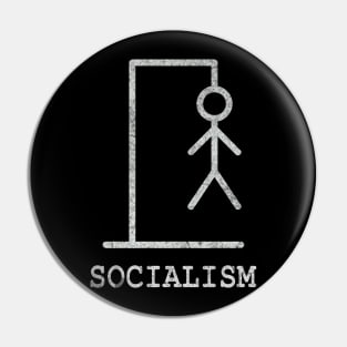 Game of Hangman - Socialism Pin