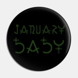 Month of January Pin