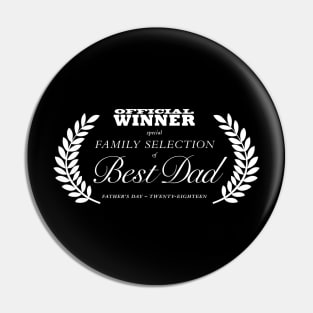 Hollywood Best Dad Movie Laurels Award Pin