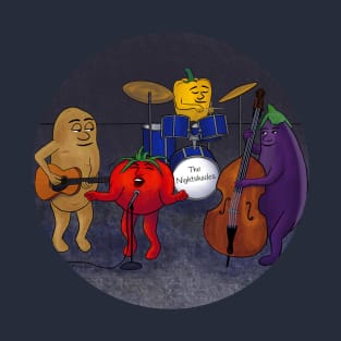 The Nightshades – amusing cartoon of a veggie music band T-Shirt