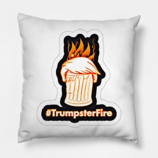 tRumpster Fire Sticker - Front Pillow