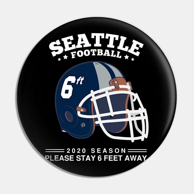 2020 NFL Seattle Seahawks Spirit Stay 6ft Away Pin by mckinney