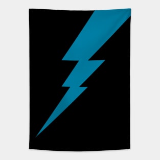 Lightning Bolt geometric Blue Symbol Tapestry