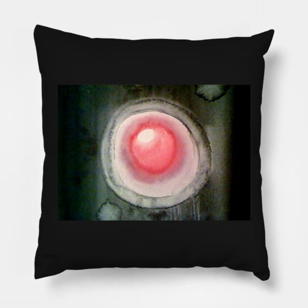 pink orb in the darkness Pillow by 1Redbublppasswo