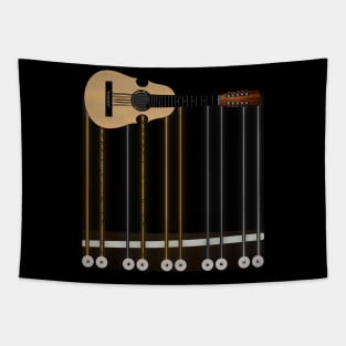 Puerto Rican Cuatro Guitar Tapestry