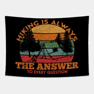 Hiking is the Answer Vintage Tapestry