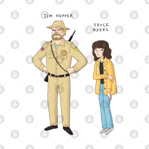 Stranger Things-Hopper&Joyce by Roby-boh