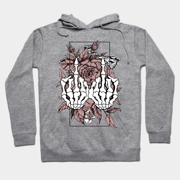 skeleton hands hoodie
