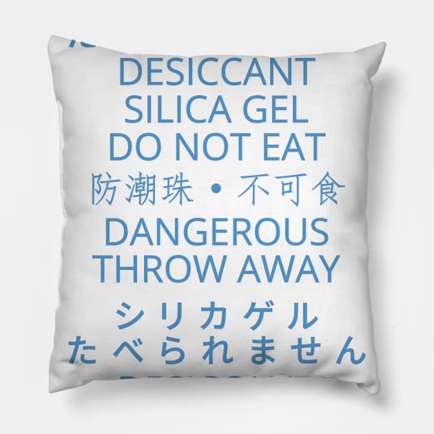 Desiccant Silica Gel Variation Pillow by felixbunny