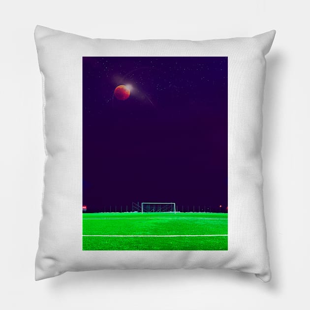 Night Football Pillow by Shaheen01