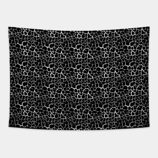 Elephant Print Skin Pattern Black Tapestry