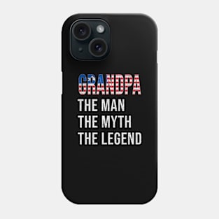 Grand Father Liberian Grandpa The Man The Myth The Legend - Gift for Liberian Dad With Roots From  Liberia Phone Case