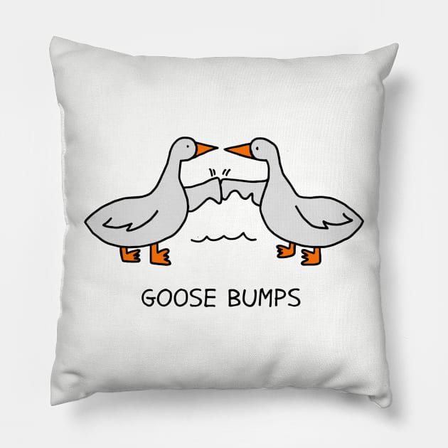 Goose Bumps Pillow by Three Meat Curry