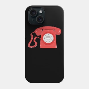 Old fashioned red telephone Phone Case