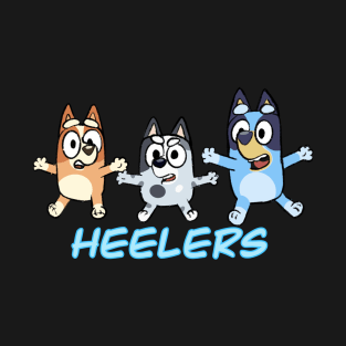 Bluey cousins Heeler Logo T-Shirt