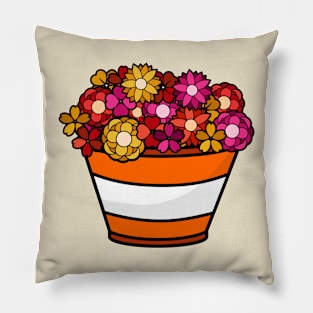 Orange Plant Pot Pillow