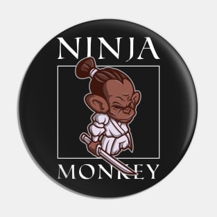 Ninja Monkey - Funny Ninja Warrior - Shinobi Pin