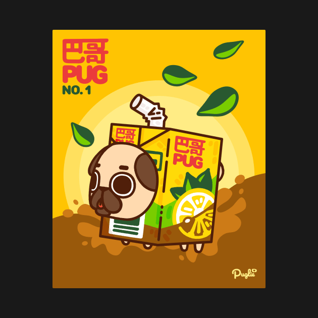 VitaPug Lemon Poster Puglie by Puglie Pug 