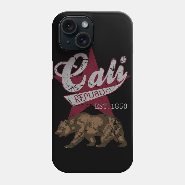 Vintage Cali California Republic 1850 Phone Case by E