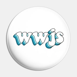 what would jesus say (blue) Pin